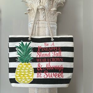 Large pineapple beach bag / Tote bag